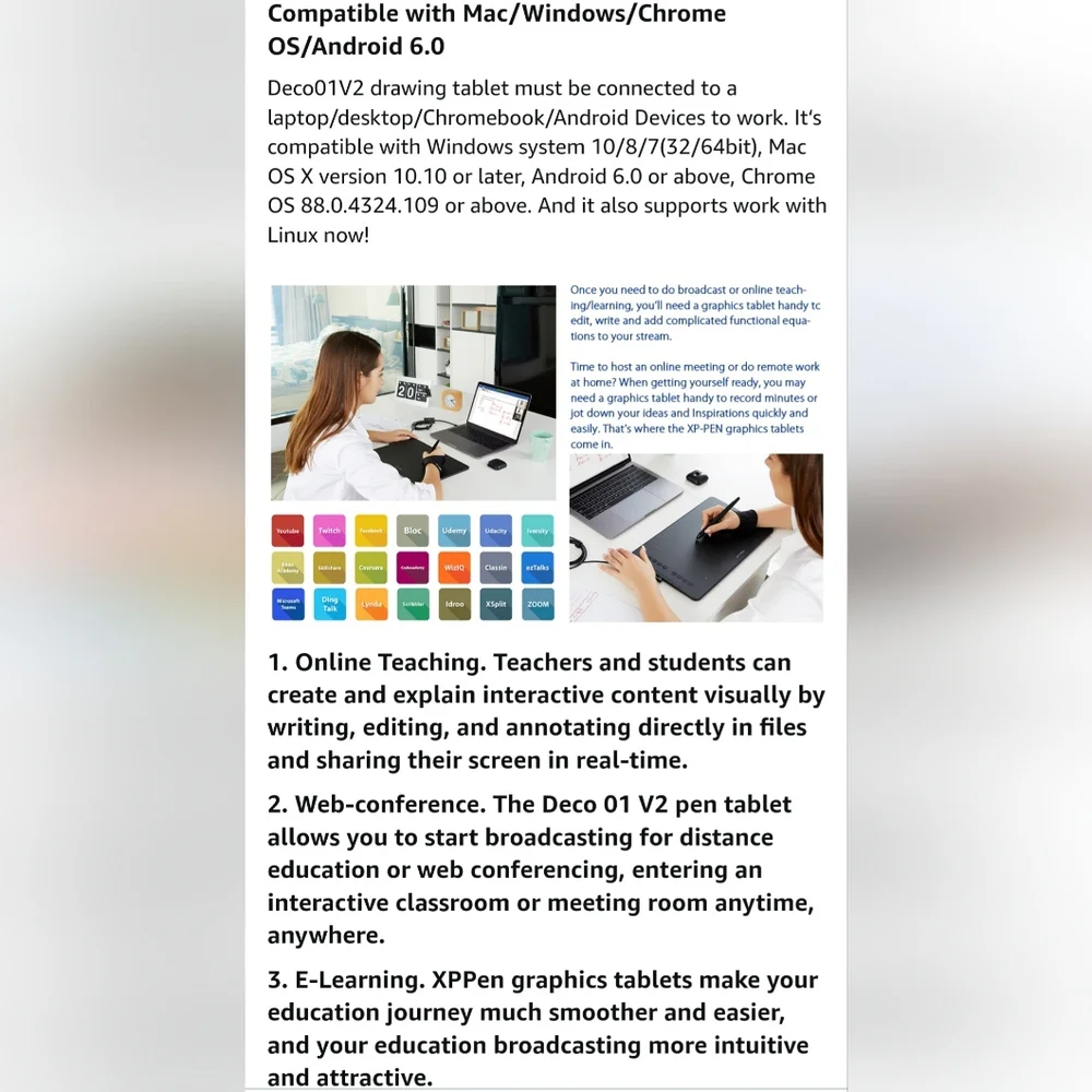 XP-Pen Deco Digital Drawing Tablet